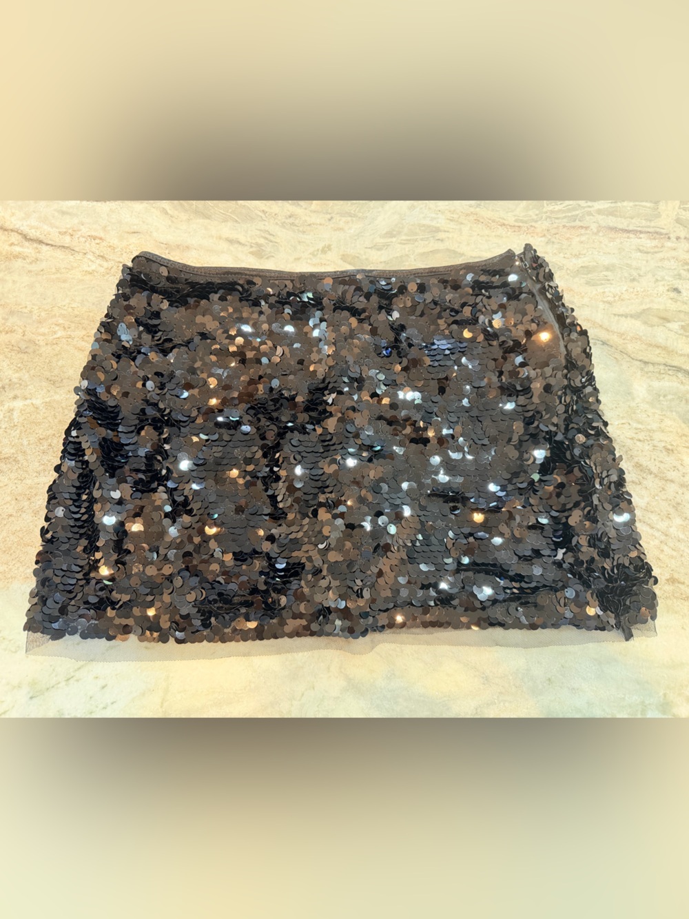 Wild Fable Black Sequin Party Mini Skort Women’s Small
